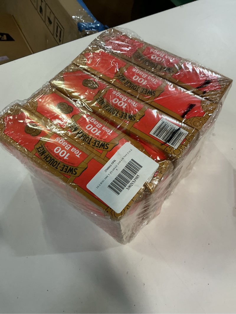 Condition photo showing New/Like New for 20/aug/29) swee-touch-nee tea, orange pekoe and pekoe cut black tea, 100-count tea bags (pack of 5)