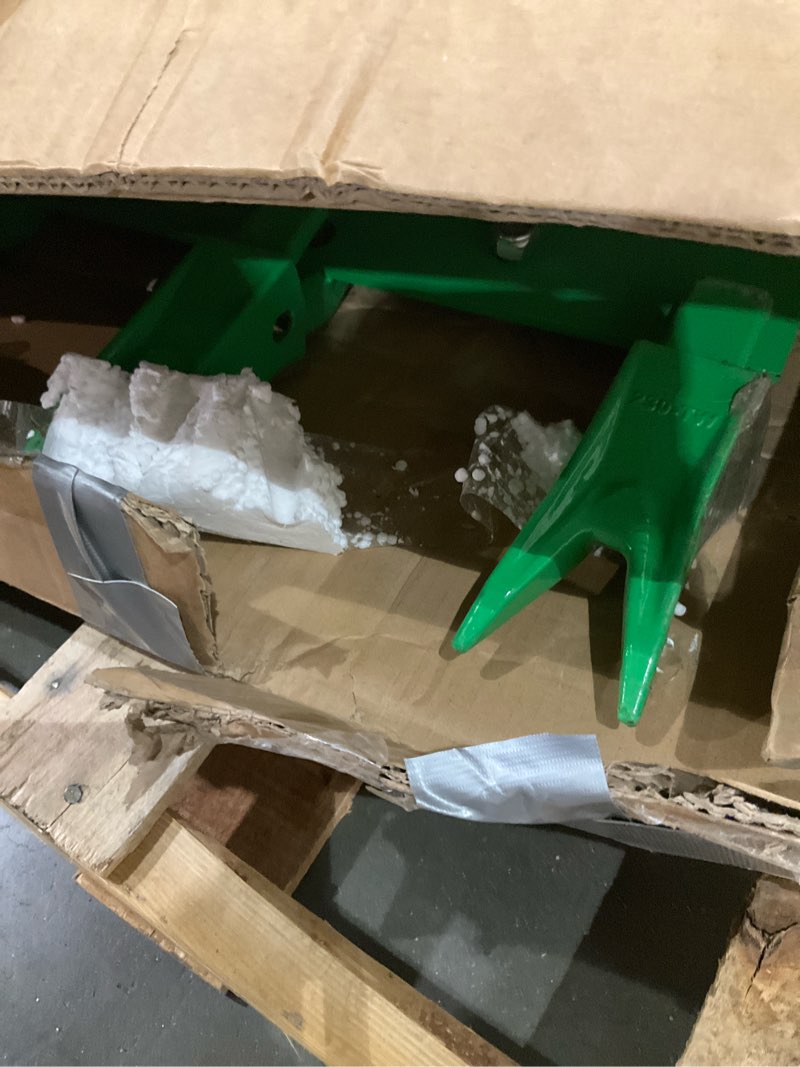Condition photo showing As Is for garveelife bucket tooth bar for sub-compact tractor?57 in heavy duty tractor bucket teeth fits bucket cutting edges sized 1/2 in or less with no drilling required?green green 57"