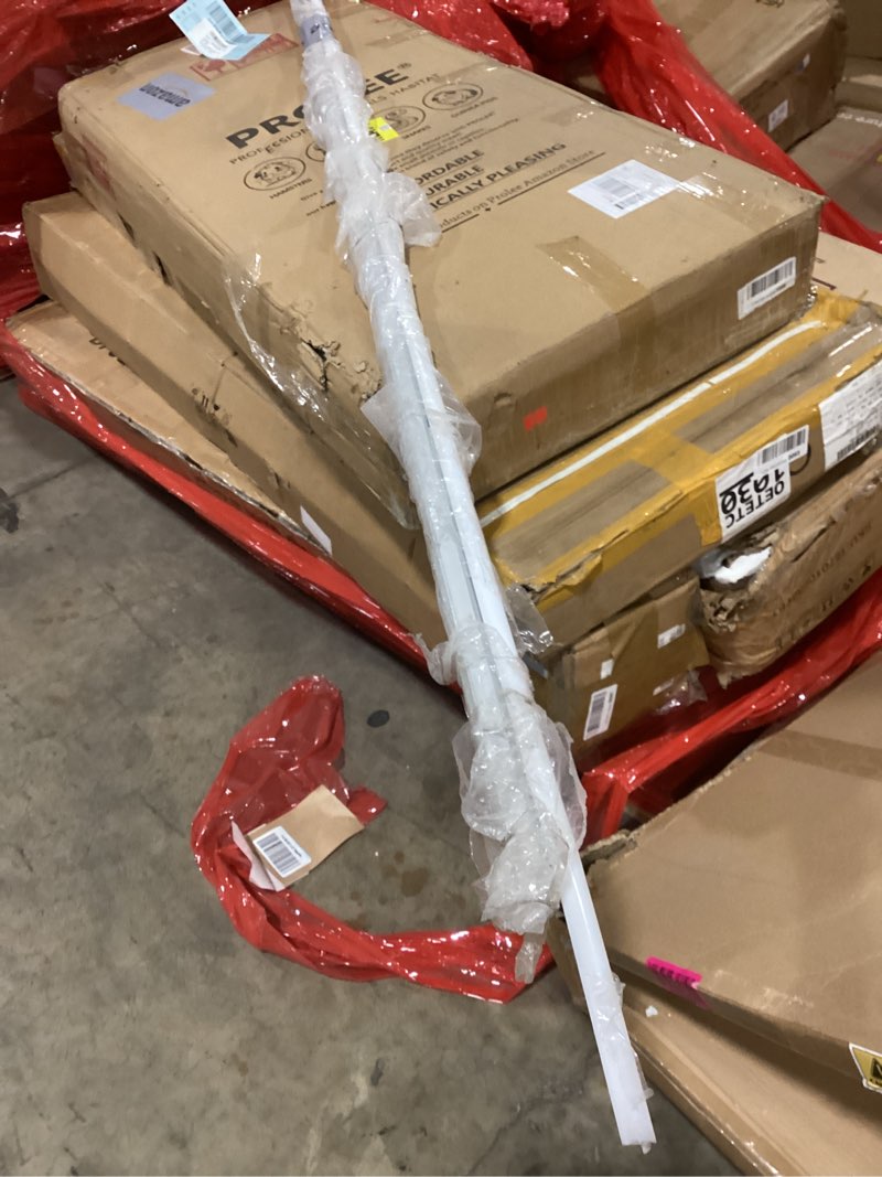 Condition photo showing As Is for Muzata 10Pack 6.6FT/2M V Shape LED Channel Silver Aluminum LED Strip Diffuser Channel with Milky White Cover Frosted Corner Lighting Easy Installation V1SW WW 2M