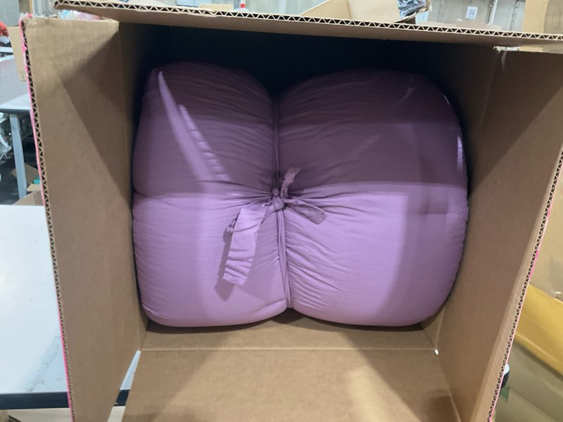Condition photo showing As Is for This lavender-colored fitted sheet is from the Rest® Evercool®+ collection, designed with cooling technology for hot sleepers.  
