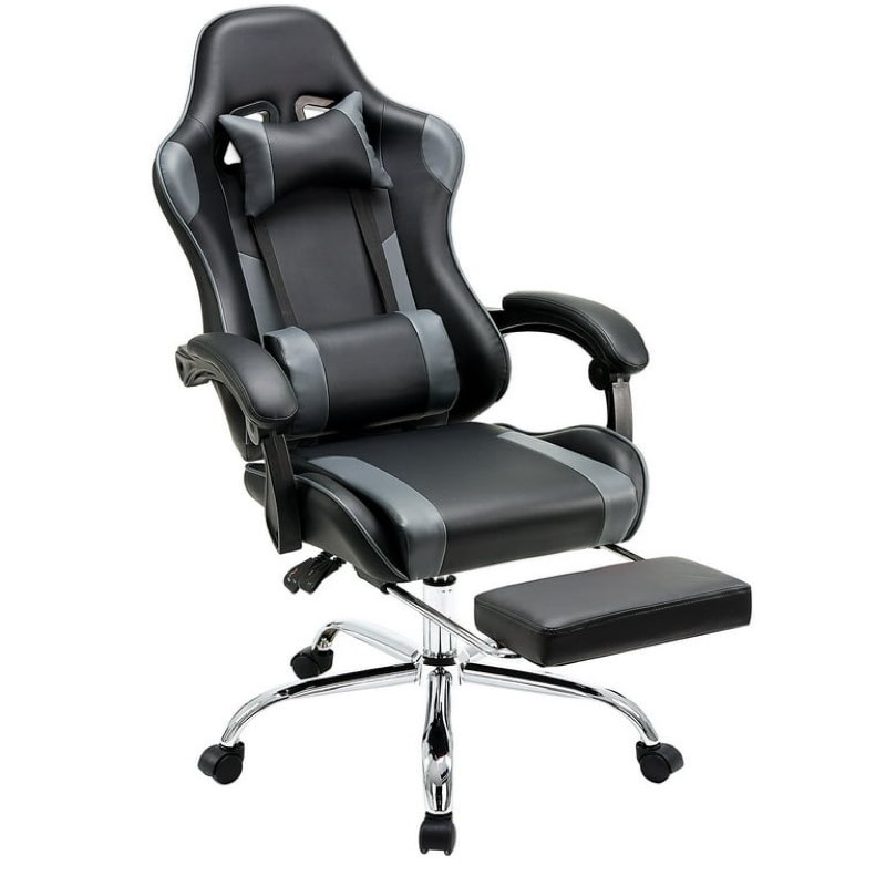 edx Comfort Gaming Chair, Ergonomic Design, Adjustable Features, Home Offfice Chair, Black and Gray