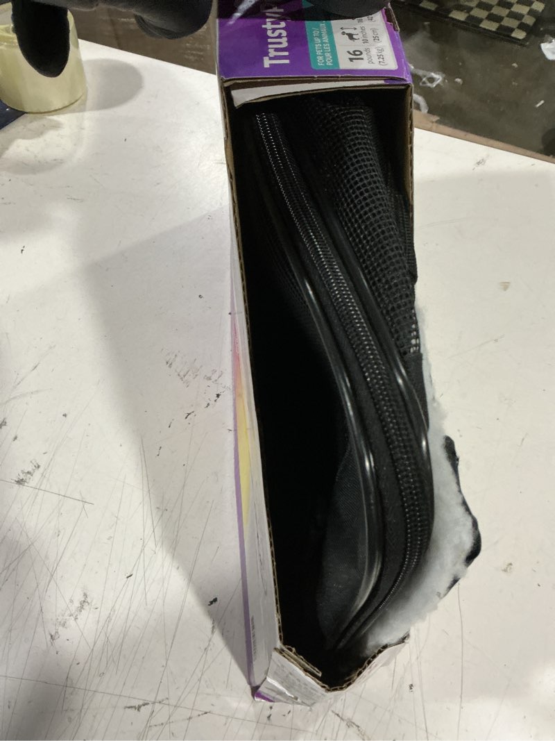 Condition photo showing Good Condition for trustypup easy explorer medium guaranteed on-board travel pet carrier, black, 16 lb limit