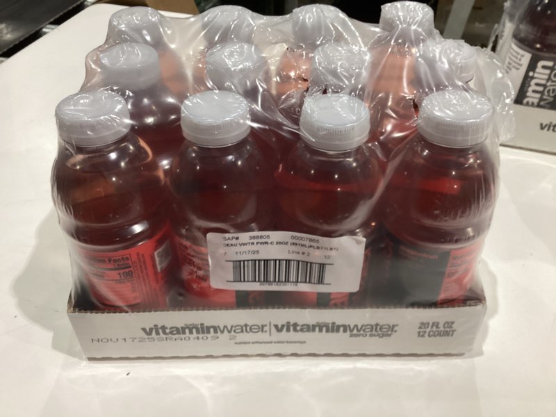 Condition photo showing New/Like New for vitaminwater Power-C Dragonfruit Nutrient Enhanced Flavored Water Beverage, 20 fl oz Bottles, 12 Pack Power-C Dragonfruit 20 fl oz (Pack of 12)