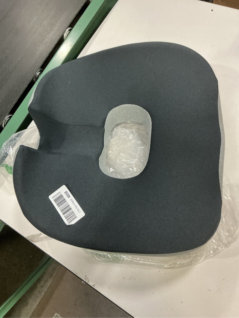 Condition photo showing Good Condition for auvon innovation donut pillow for hemorrhoids with scientific center hole & u-shaped cutout, orthopedic pain relief for tailbone, coccyx, prostate, postpartum pregnancy & after surgery sitting relief