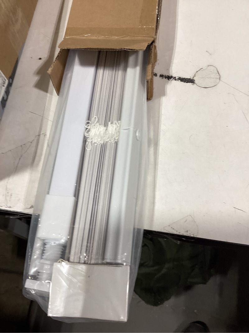 Condition photo showing Good Condition for Similar product measurements not same as stock photo may differLazBlinds No Tools-No Drill 1\" Aluminum Mini Blinds, Cordless Blinds for Indoor Windows, Light Filtering Horizontal Blinds and Shades for Window Size 36'' W x 64'' H, White No Drill-white 36'' W x 64'' H
