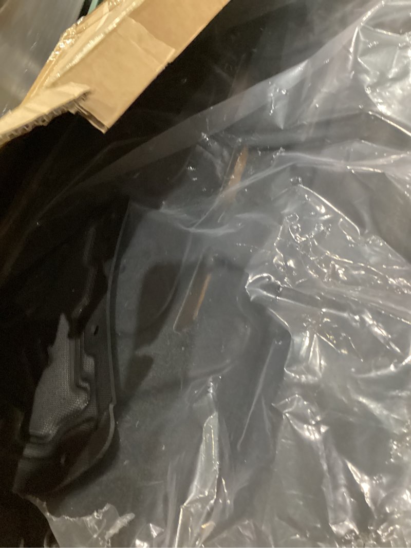 Condition photo showing As Is for front engine splash shield fit for 2017-2024 audi q7/audi q8 2018-2025 engine case guards suitable for q7/q8 under engine cover mud flaps directly replace original