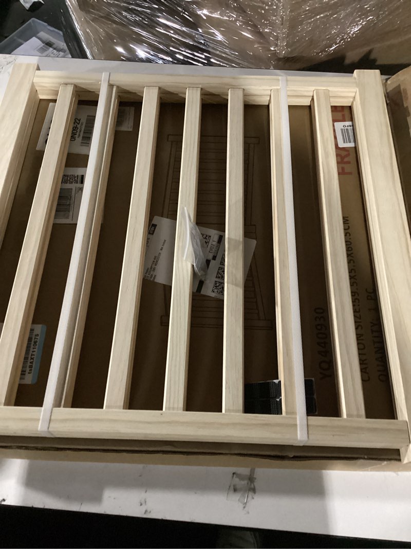 Condition photo showing New/Like New for wood freestanding dog gates, paint-free nature wood pet gate indoor, puppy gate for doorways, stairs, 23" height-2 panels ?2 panel?h:23'' 1
