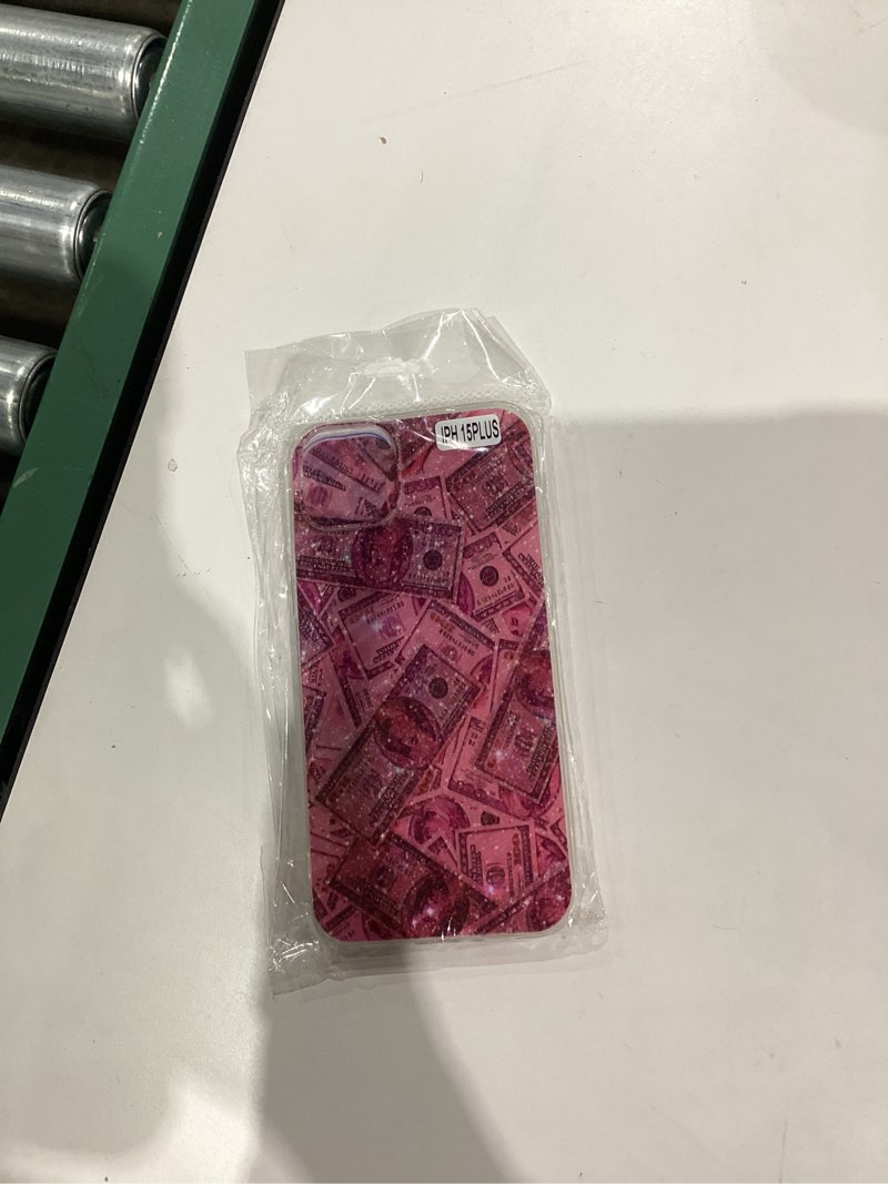 Condition photo showing New/Like New for OUYAGAOYUAN Compatible with iPhone 15 Plus Case, Pink Money Trendy Gorgeous Stylish Durable Full-Bod