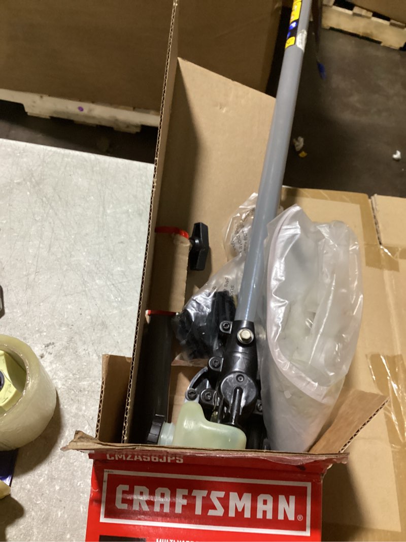 Condition photo showing As Is for craftsman multi yard tool system pole saw attachment