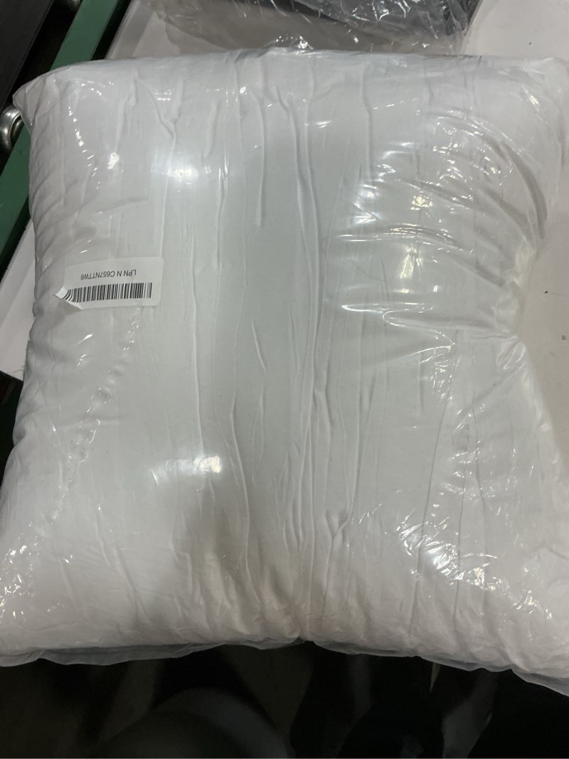 Condition photo showing Good Condition for lane linen 20x20 throw pillow insert - set of 4 white pillow inserts for decorative pillow covers, throw pillows for bed, decorative pillows for bed, couch pillows, throw pillows for couch 20" x 20" 01: white
