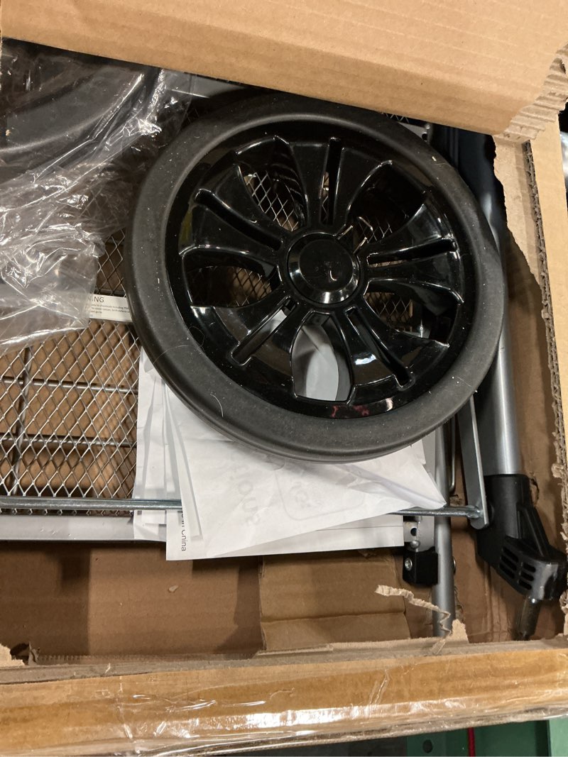 Condition photo showing Good Condition for dbest Products Cruiser Cart Deluxe 2 with Liner Bag Bundle Shopping Grocery Rolling Folding Laundry Basket on Wheels Foldable Utility Trolley Compact Lightweight Collapsible Deluxe 2 Bundle Silver