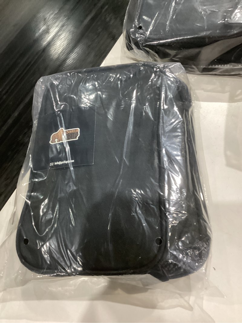 Condition photo showing New/Like New for GORILLA GRIP Reusable Insulated Lunch Box Bag for Women Men, Large Leakproof Soft Cooler Bags, Multiple Compartments, Mesh Pockets, Adjustable Strap, Food Tote Keeps Drinks Cold, 8L, 10x9, Black 8L Black