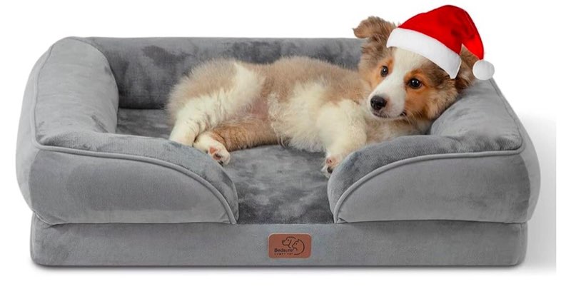 Orthopedic Dog Bed for Medium Dogs - Waterproof Dog Sofa Beds Medium, Supportive