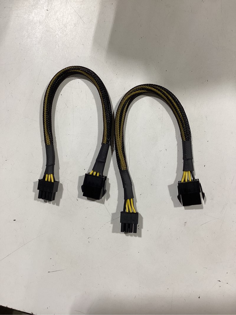 Condition photo showing Good Condition for cable matters 2-pack 8 pin pcie extension cable - 10 inches (male to female, not for direct psu use), 8 pin gpu power extension cable (not 6+2pin)