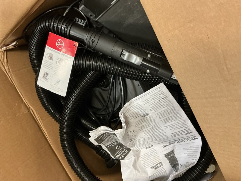 Condition photo showing As Is for Hoover PowerScrub Deluxe Carpet Cleaner Machine for Carpet and Upholstery, Deep Cleaning Carpet Shampooer Machine with Multi-Purpose Tools, Pair Carpet Cleaner Solution