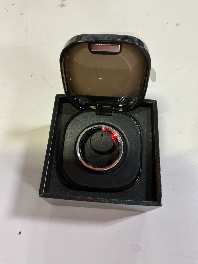 Condition photo showing Good Condition for smart health ring 2.0 for women men, slim scratch & fingerprint resistant design, efficient chip fitness tracker, monitors heart, blood oxygen & pressure, sleep, steps, waterproof, black 11 11# black