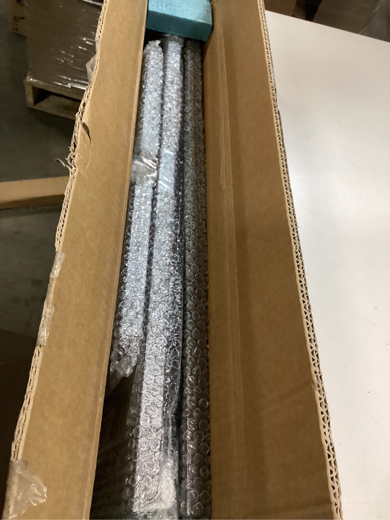 Condition photo showing Good Condition for Modern Metal Planter Box 36" L x 9" W x 26" H – Rectangular Galvanized Steel Raised Garden Bed with Drainage Holes & Removable Shelf – Sleek Outdoor & Indoor Flower Planter for Patio, Yard & Porch Black 36" L x 9" W x 26" H