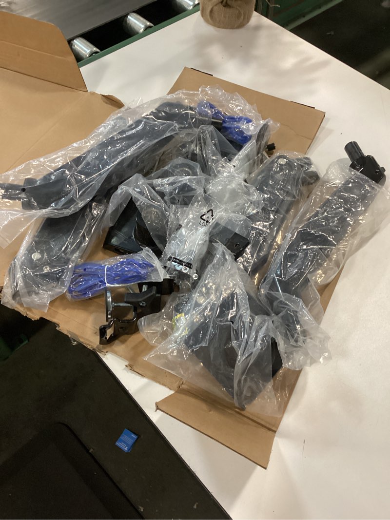 Condition photo showing Good Condition for HUANUO NITROGLIDE™ Dual Monitor Stand for 13?–40?, Premium Dual Monitor Mount with USB, Height Adjustable Monitor Stand for 2 Monitors, VESA Mount with Clamp/Grommet Base, Holds 26.4lbs per Arm, HNDS7