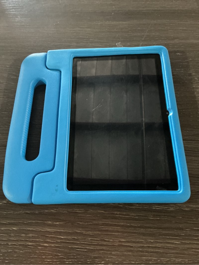 Kids Samsung tablet with blue case