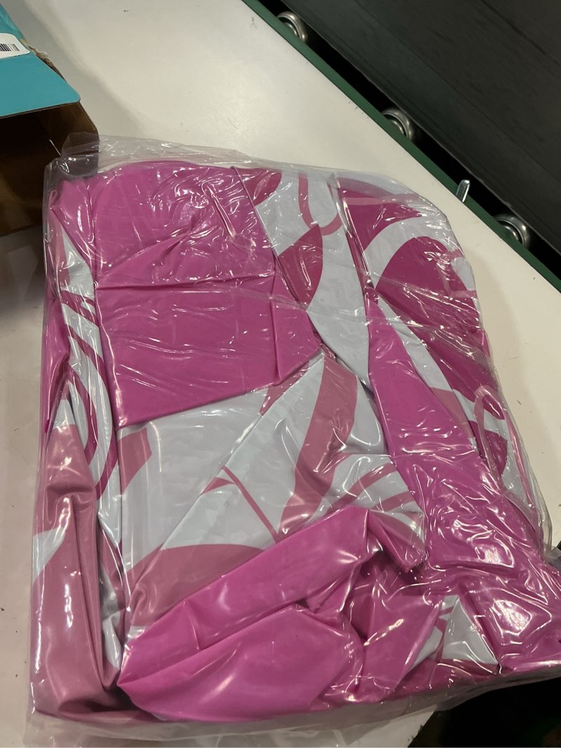 Condition photo showing New/Like New for sloosh inflatable pool floats lounger adult, pool float lounge raft floaties water floating recliner chair with cup holders foot rest swimming floaty pink