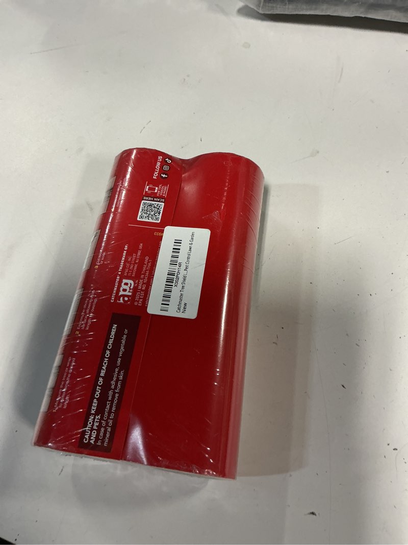 Condition photo showing New/Like New for catchmaster tree shield lantern fly & ant traps insect barrier, 4 rolls 30ft each, outdoor adhesive crawling insect trap to protect trees, fruit & plants, pest control lawn & garden