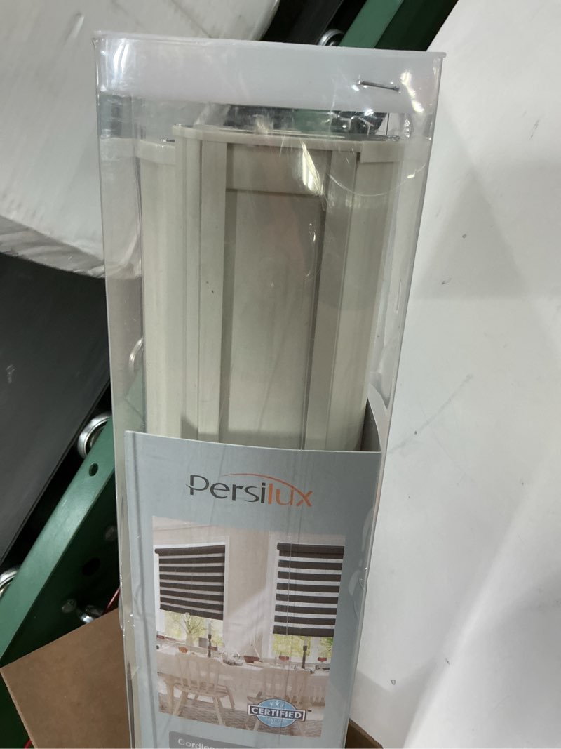 Condition photo showing Good Condition for persilux cordless zebra blinds for windows free-stop window shades (35" w x 47" h, cream) dual layer light control for day and night, light filtering sheer shades for home, easy to install 35"w x 47"h cream