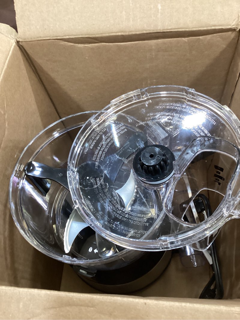 Condition photo showing Good Condition for hamilton beach food processor & vegetable chopper for slicing, shredding, mincing, and puree, 10 cups + easy clean bowl scraper, black and stainless steel (70730)