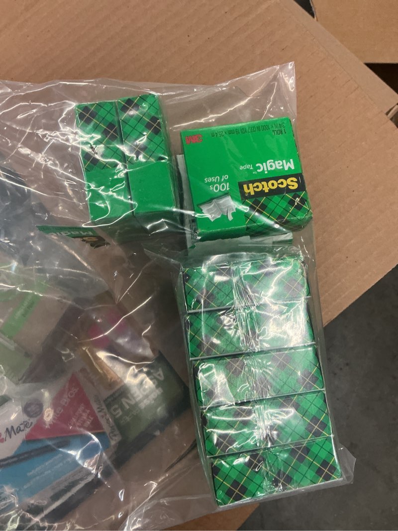 Condition photo showing As Is for scotch 10-pack 83.33-ft x 0.75-in multipurpose tape (missing 1 pack)