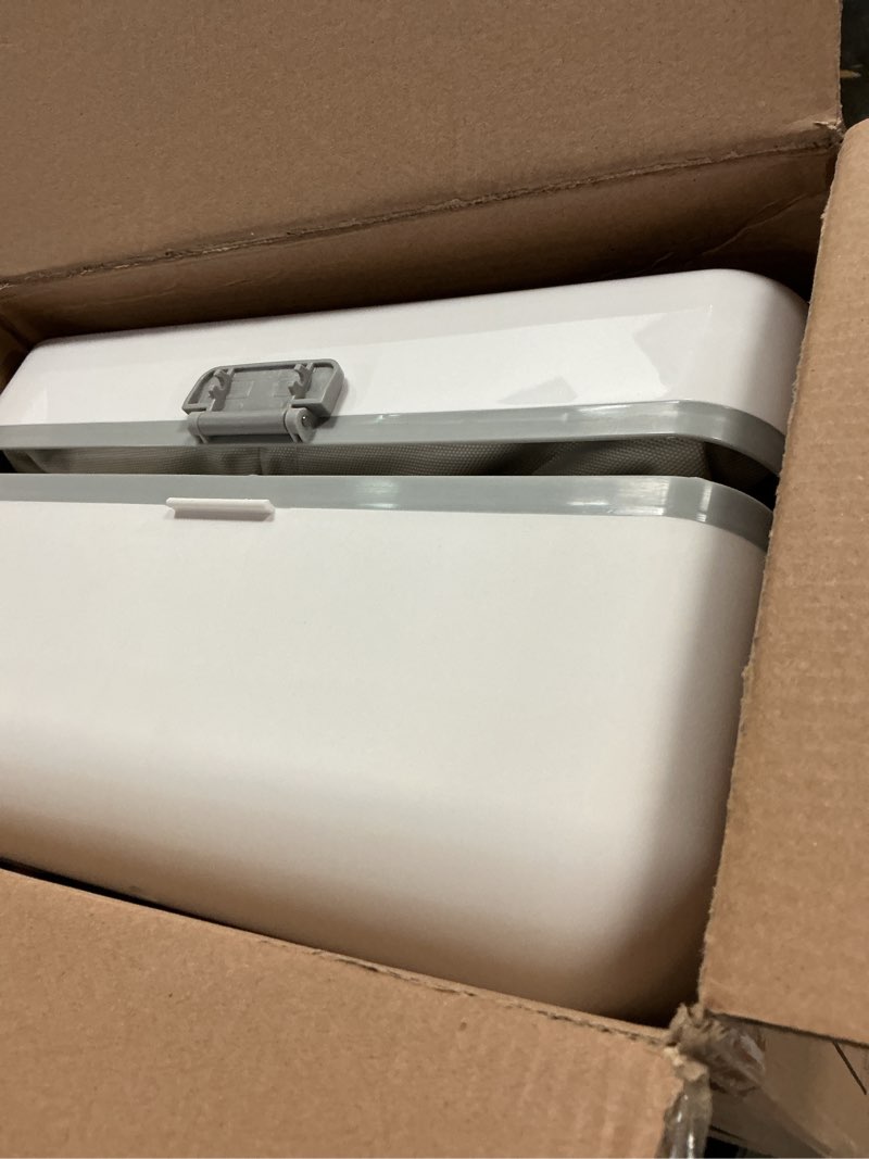 Condition photo showing As Is for rudap towel warmer, 35l large towel warmers for bathroom, foldable blanket warmer with custom fragrance, etl certification, fast heating, fits 3 large towels, 2 bathrobes, blankets