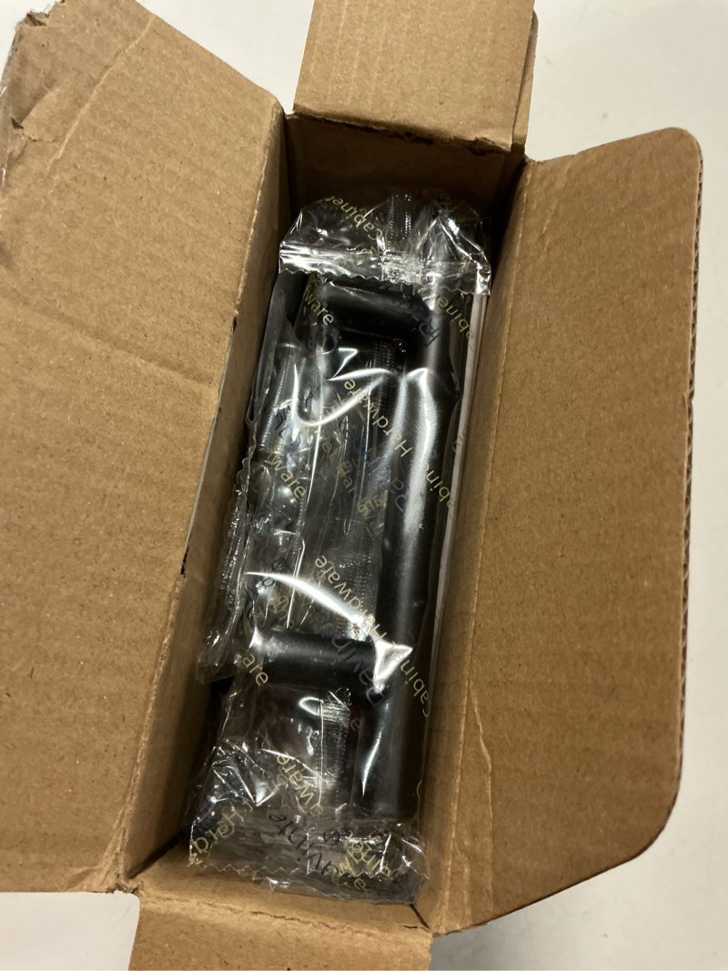 Condition photo showing Good Condition for Ravinte 12 Pack | 5 Inch Cabinet Pulls Matte Black Stainless Steel Kitchen Drawer Pulls Cabinet Handles 5InchLength, 3Inch Hole Center 12 Black