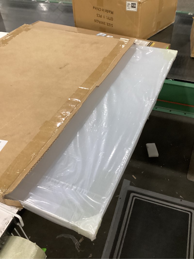 Condition photo showing New/Like New for CALPALMY (4-Pack) 24 x 36 Clear Acrylic Sheet Plexiglass 1/4" Thick; Use for Craft Projects, Signs, Display Cases, Sneeze Guard and More; Cut with Cricut, Engraver, Power Saw or Hand Tools 24x36", 1/4" Thick Clear 4