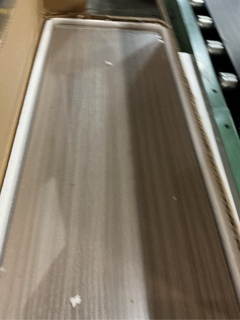 Condition photo showing Good Condition for Floating Shelves - 24 Inch Rustic Wooden Wall Shelves - Extra Deeper & Thicker Wall Mounted Storage Shelf for Living Room, Kitchen, Farmhouse - 24" W x 9" D x 1.6"H - Rustic Grey, 2 Pack Rustic Grey 24"W x 9"D - 2P