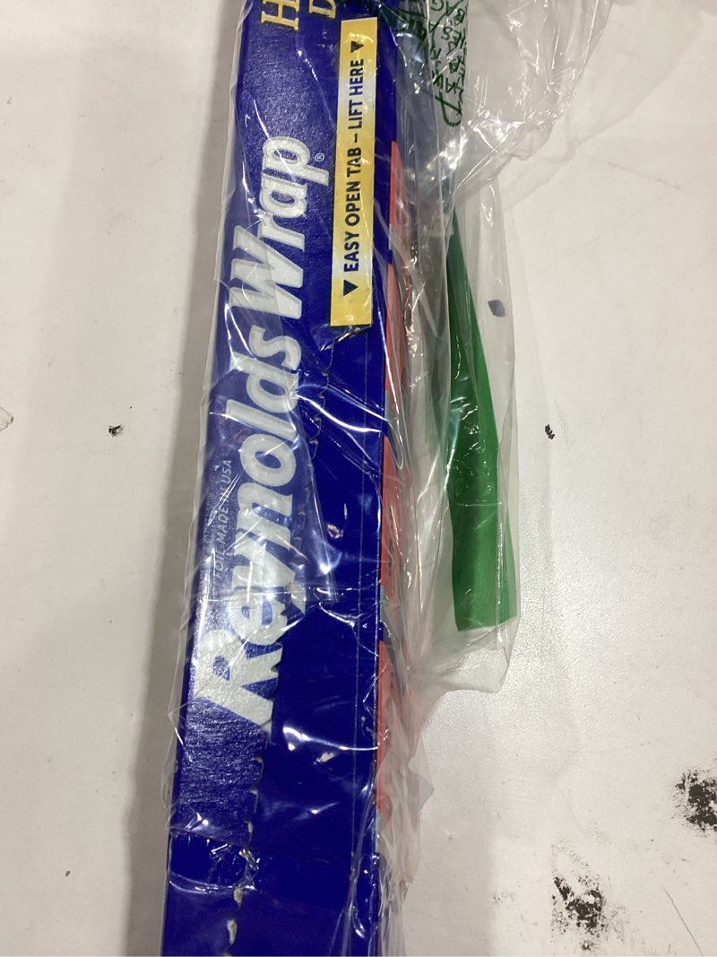 Condition photo showing As Is for Reynolds Wrap Heavy Duty Aluminum Foil, 18 Inch Width, 75 Square Feet 75 Sq Ft
