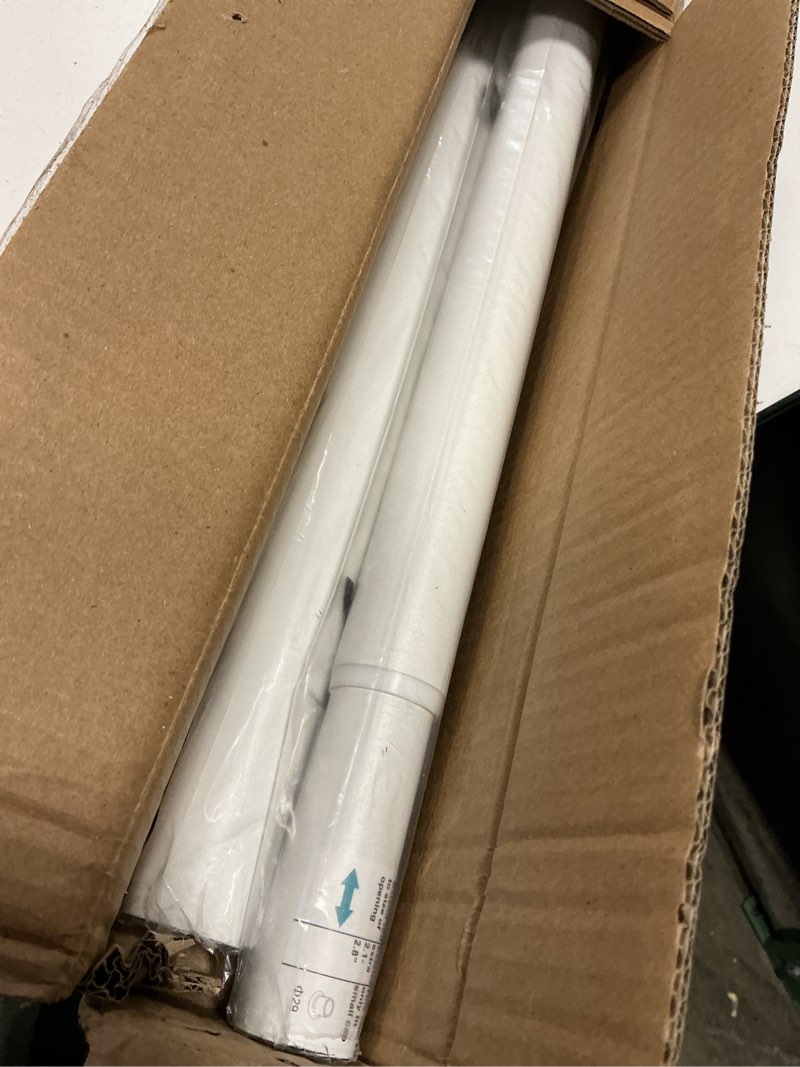 Condition photo showing Good Condition for tension curtain rod by ezfurni, 42 to 123 inch, heavy duty tension rod for windows, anti-slip white curtain rod spring tension, adjustable spring loaded curtain rods no drilling, easy install white 42-123