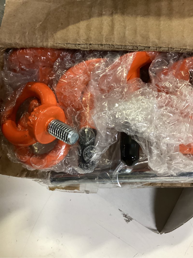 Condition photo showing New/Like New for phopich ground anchor screw in, 4 pack spiral trampoline anchors with nut and tool swing set anchors tent stakes high wind heavy duty for sheds, carports, mobile home orange 4 pack orange