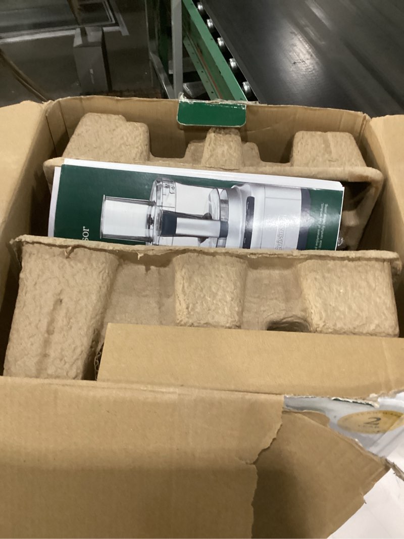 Condition photo showing As Is for cuisinart food processor, pro custom 11 cup, brushed chrome, dlc-8sbcyp1