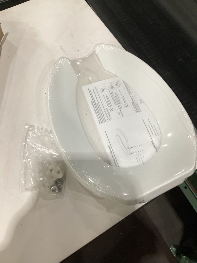 Condition photo showing New/Like New for Commercial Toilet Seat Open Front, Public Toilet Seat Elongated 18.5inch, Special for Hospital, Hotel, School, Church, PP Material, B2B Available, 2 Year Support, White 1 Pack