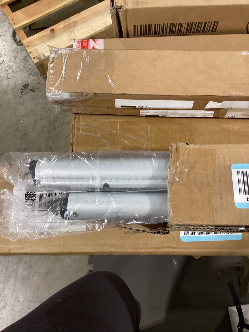 Condition photo showing Good Condition for double layer adjustable crossbar and hangers for pipe and drape kit, 8-10ft width silvery aluminum backdrop stand
