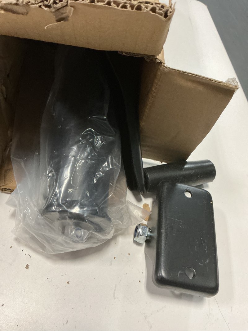 Condition photo showing Good Condition for tyt heavy duty 5000lbs a-frame trailer jack with 15" top-wind vertical travel, black sandblast coating, and foot plate for rvs, boat, utility, and camping trailers 15" top-wind jack with footpad