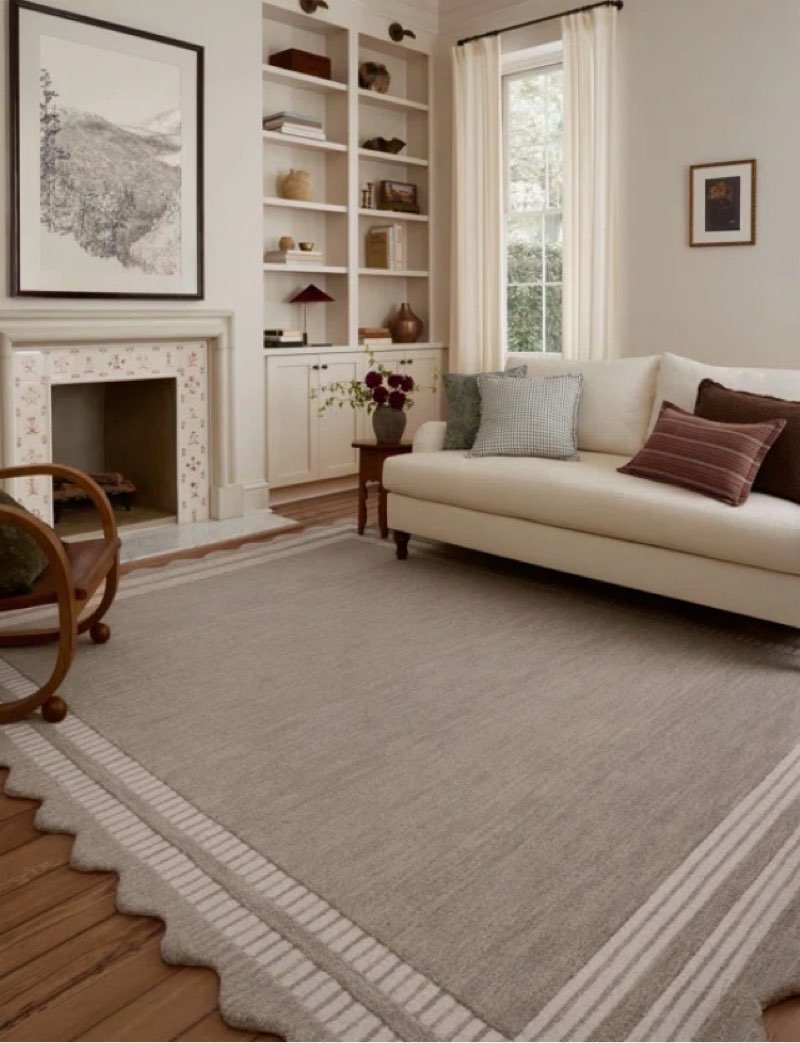 Chris Loves Julia x Loloi Scottie Fog / Ivory Area Rug