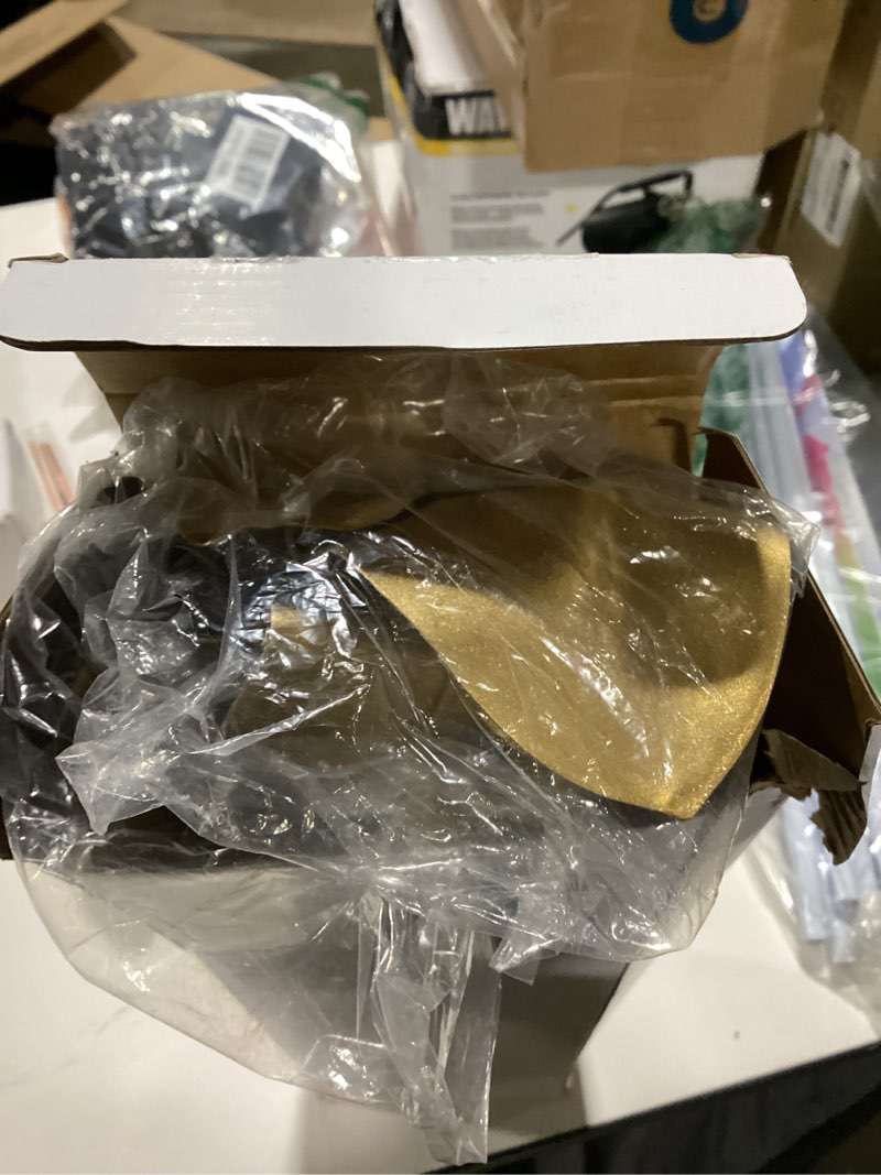 Retisee 3 Pcs Christmas Magnolia Branch Leaves 25.6inch Lit Faux Gold Magnolia Picks with Light Stri