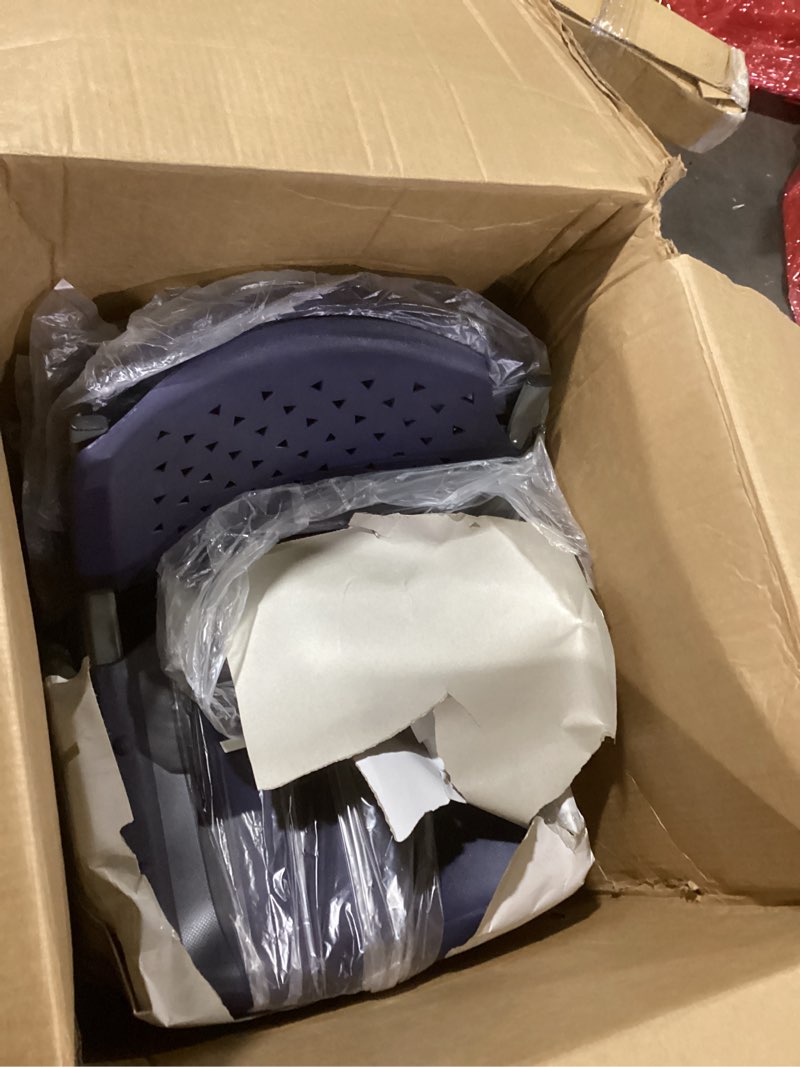 Condition photo showing Good Condition for Flash Furniture HERCULES -5 Pack 880 lb. Capacity Navy Plastic Stack Chair | Comfortable Seating with Durable Design Navy Set of 5