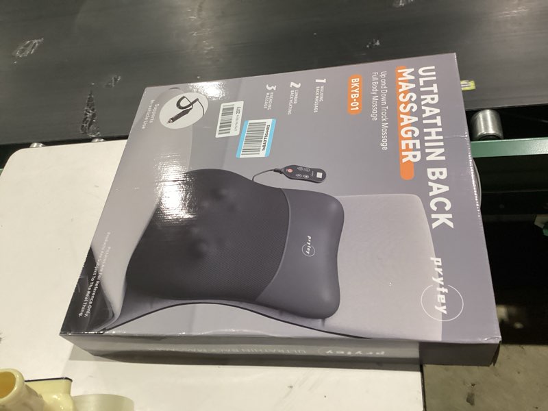 Condition photo showing New/Like New for Back Massager, Rolling Up and Down Back Massager with Heat, Back Massage 4D Kneading for Pain Relief Deep Tissue, Ultrathin Shoulder Massager Gift for Women Men Parents Christmas