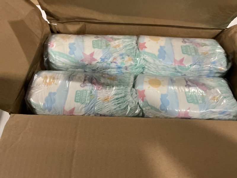 Condition photo showing New/Like New for pampers training pants - easy ups girls & boys - size 4t-5t, 104 count, peppa pig potty underwear (packaging may vary) 4t-5t 104