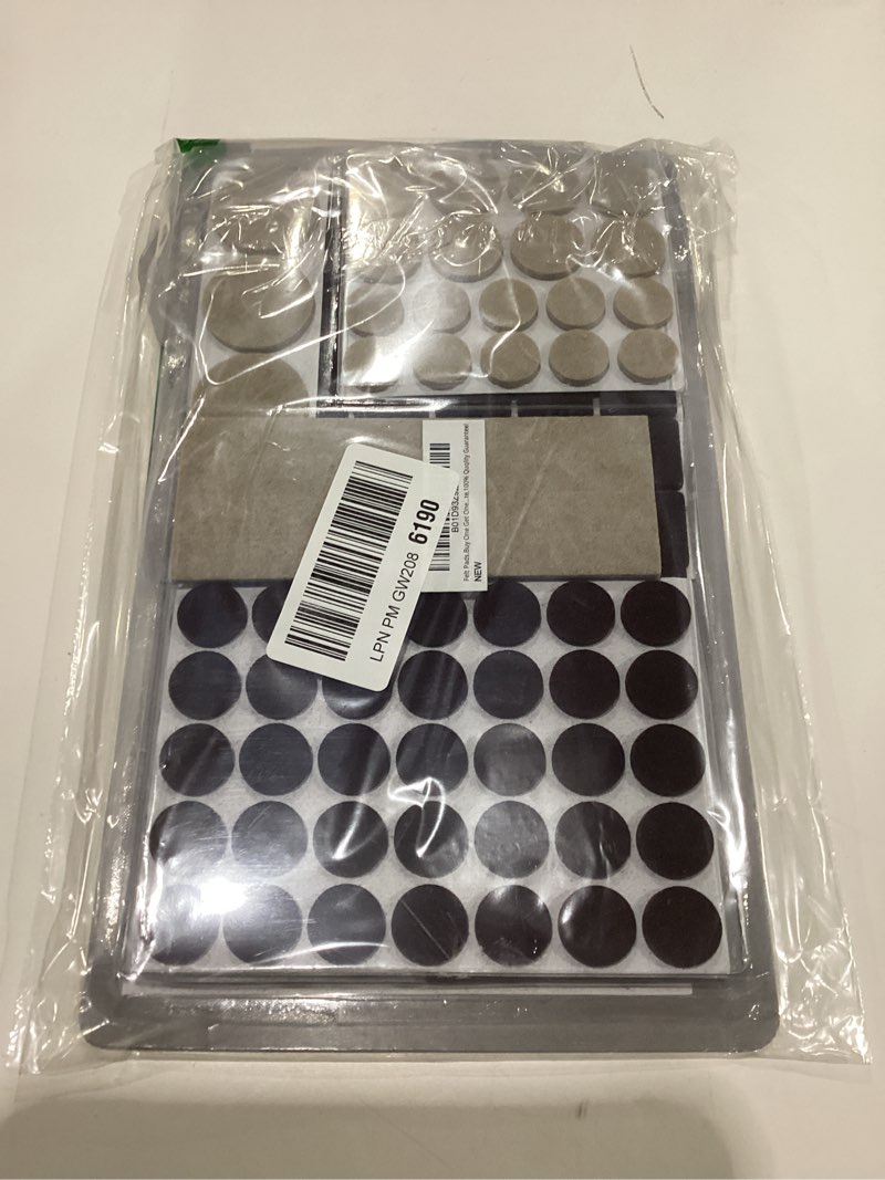 Condition photo showing Good Condition for felt furniture pads x-protector 133 pcs premium furniture pads - felt pads furniture feet best wood floor protectors - protect your hardwood & laminate flooring! brown and beige 133 pcs brown & beige, round & square