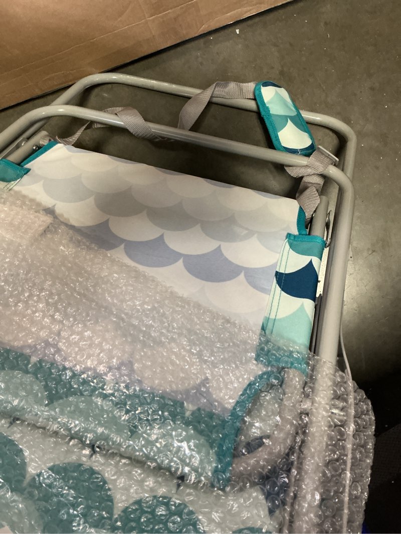 Condition photo showing Good Condition for #wejoy folding beach chair for adults, lightweight beach chair with shoulder straps, high back beach chairs with hard armrest, supports 300lbs for beach lawn concert classic high back #c 1 pack cyan blue