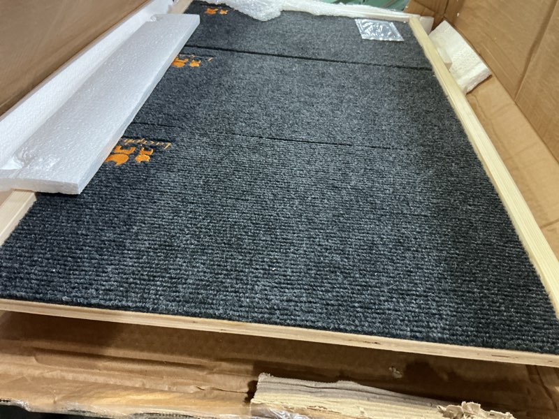 Condition photo showing New/Like New for luciphia wooden dog stairs for small dogs 2-in-1 foldable dog steps for beds cars couch anti-slip pet ramp with 3 steps indoor pet stairs for medium large older pets cats up to 220lbs 19.7"h x 23.6"l x 17.3"w-3 steps for sofas & low beds