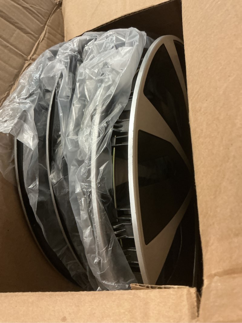 Condition photo showing Good Condition for hubcap wheel cover replacement r17 hub caps universal-fit steel wheel rim cover abs material exterior accessories for car truck suv -set of 4?17-inch?silver-black? tt-silver-black 17-inch