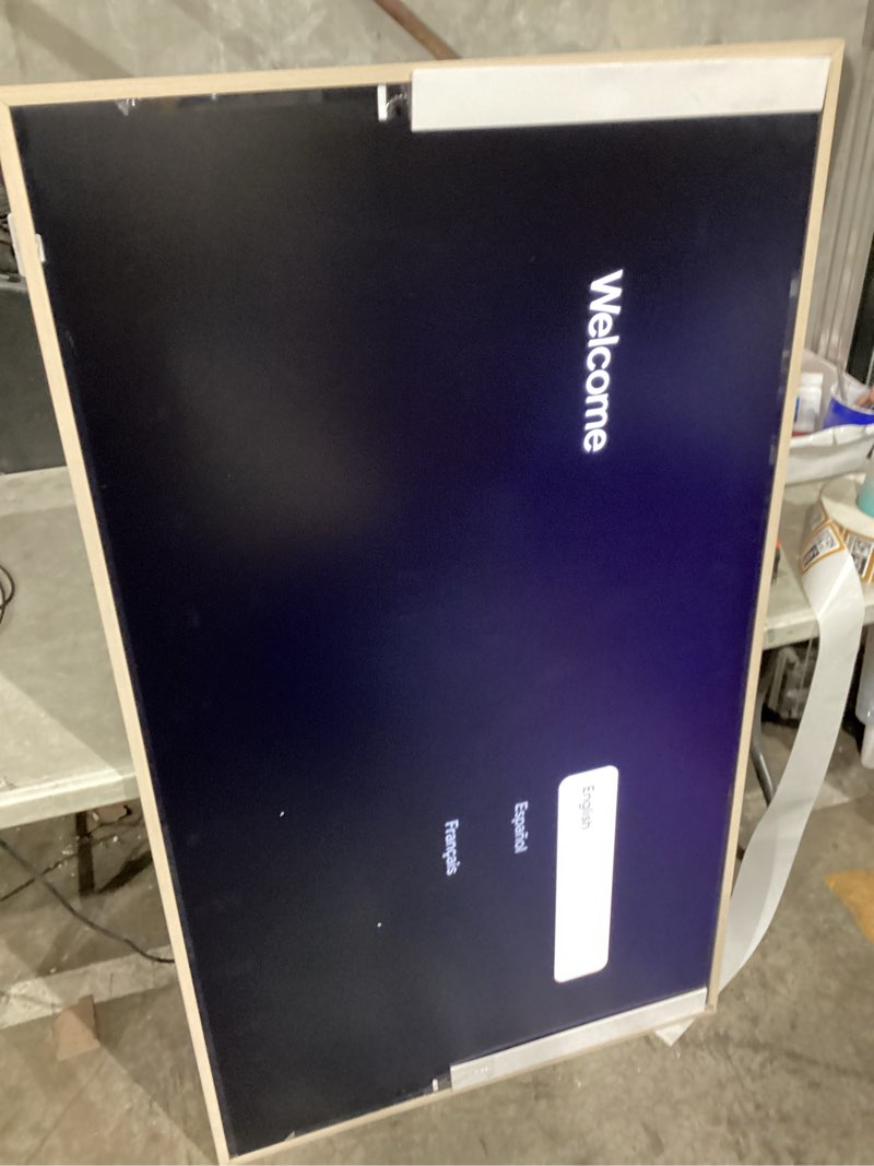 Condition photo showing Good Condition for NO REMOTE.   TCL 65 Inch Class NXTVISION Series Picture Frame Canvas Art TV | 65A300W, 2025 Model | QLED 4K HDR Smart Google TV | 120HZ Dolby Atmos Audio | Voice Remote Alexa Google Apple Streaming Television 65 inches TV only