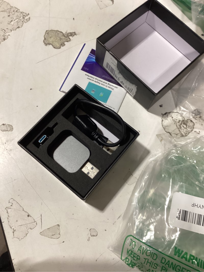 Condition photo showing New/Like New for similiar productteeran wireless carplay adapter for iphone (2026 upgraded), mini plug & play for cars with factory wired apple carplay, fast & stable connection, easy setup, wide vehicle compatibility usb & usb c silver